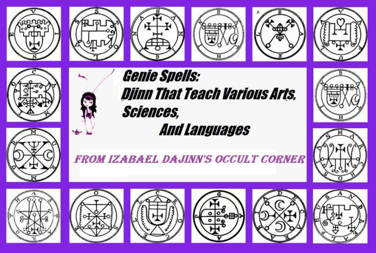 Genie Spells: Djinn That Teach Various Arts, Sciences, And Languages