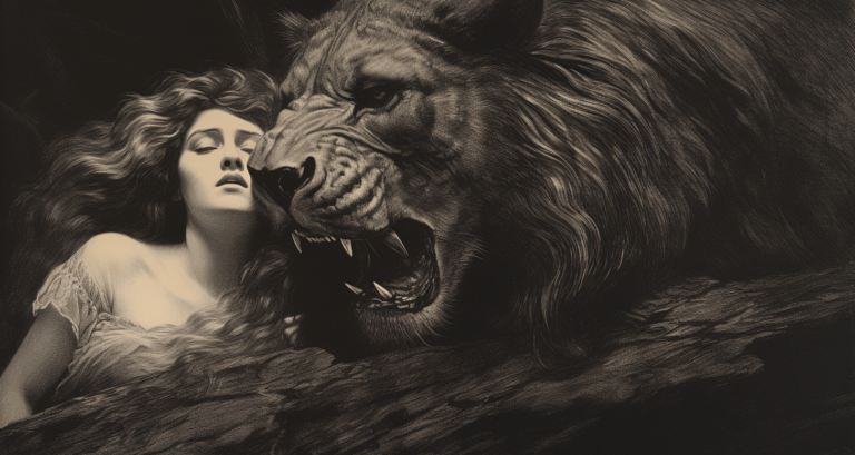 A Woman, A Lion, Strength