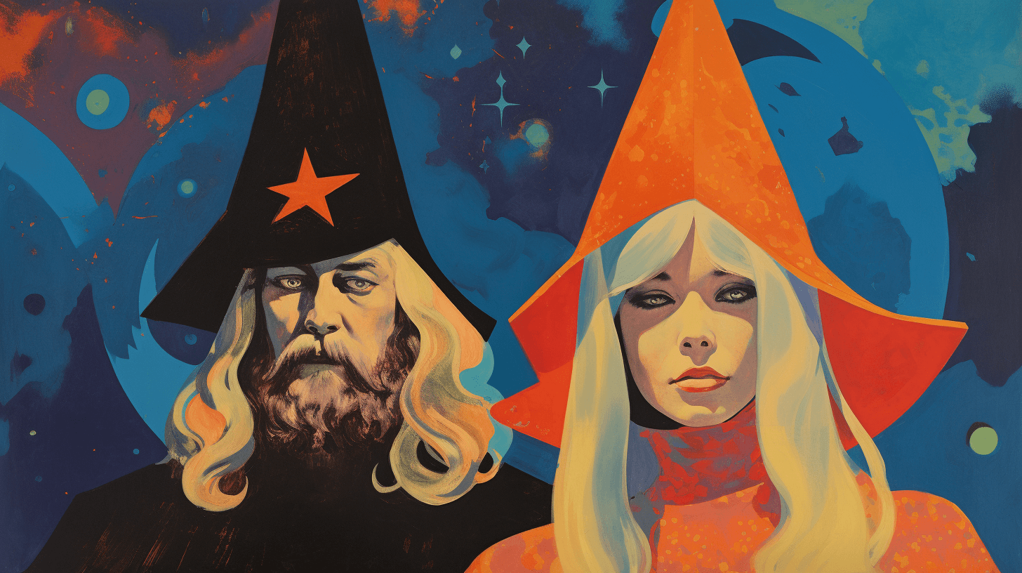 1960s wizard and witch