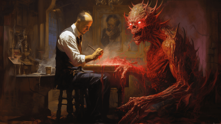 Invoking Demons Through Painting
